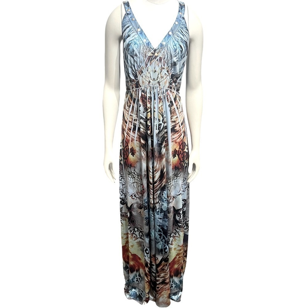 Boston Proper Ornate print maxi dress size M